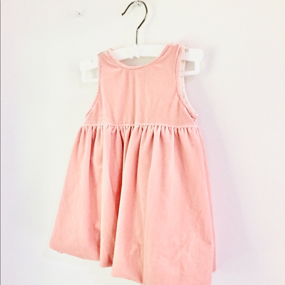 Velvet Pink Dress | Baby